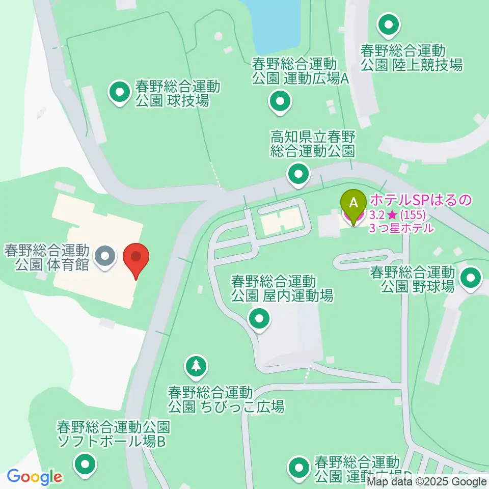 春野総合運動公園体育館周辺のホテル一覧地図