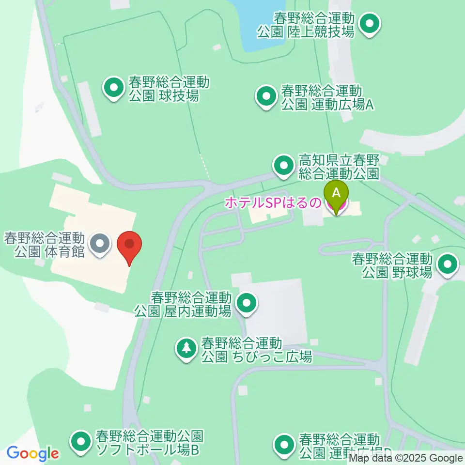 春野総合運動公園体育館周辺のホテル一覧地図