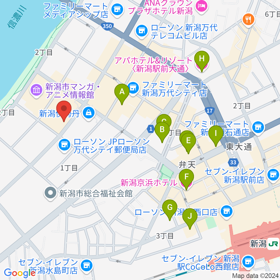 シネ・ウインド周辺のホテル一覧地図