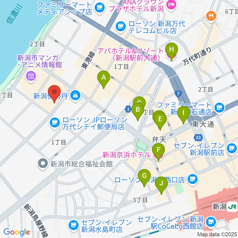 シネ・ウインド周辺のホテル一覧地図