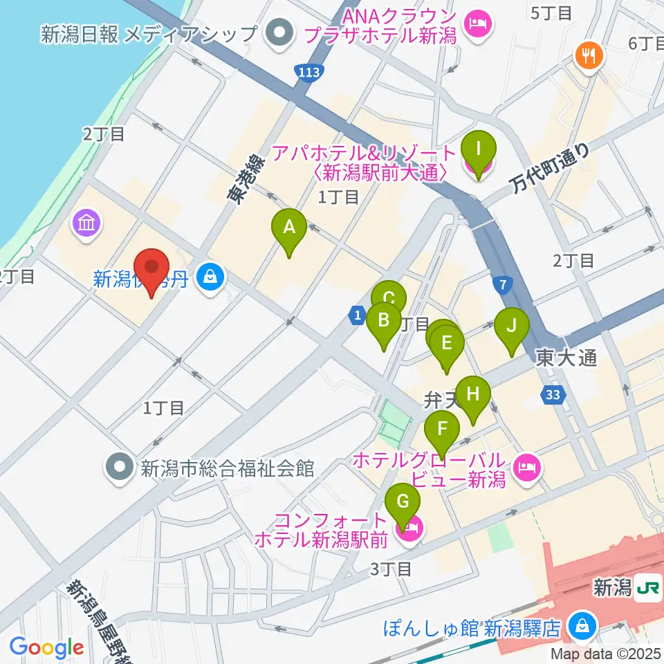 シネ・ウインド周辺のホテル一覧地図