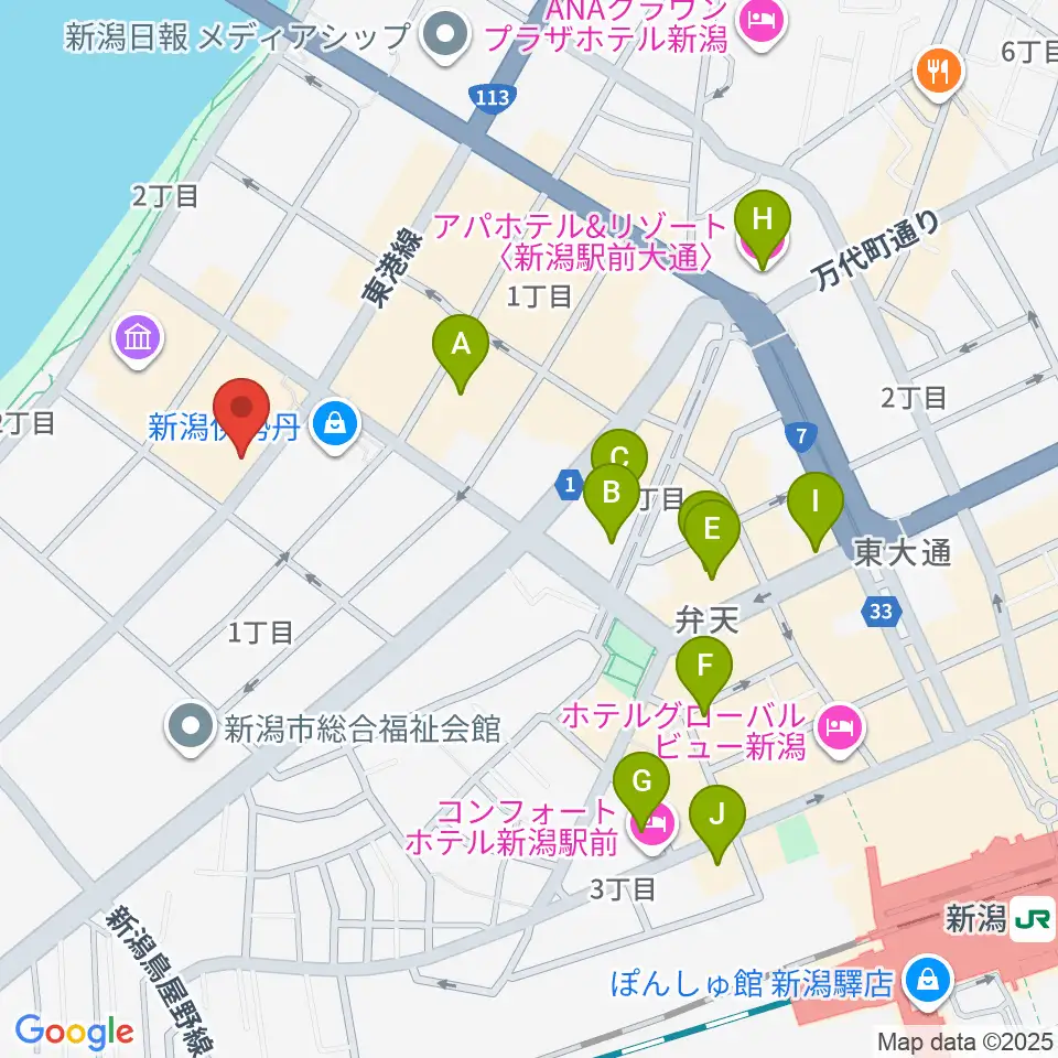 シネ・ウインド周辺のホテル一覧地図