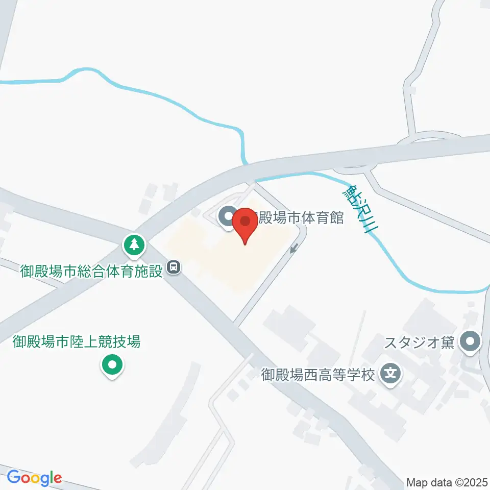 御殿場市体育館周辺のホテル一覧地図