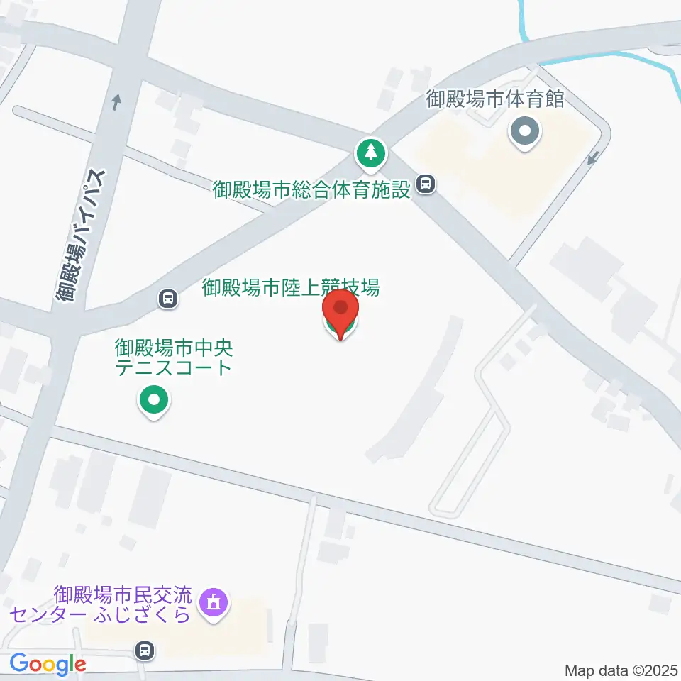 御殿場市陸上競技場周辺のホテル一覧地図