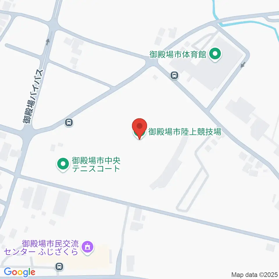 御殿場市陸上競技場周辺のホテル一覧地図