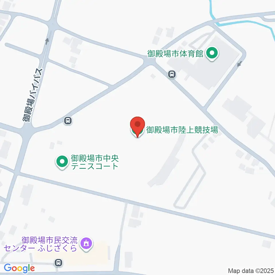 御殿場市陸上競技場周辺のホテル一覧地図