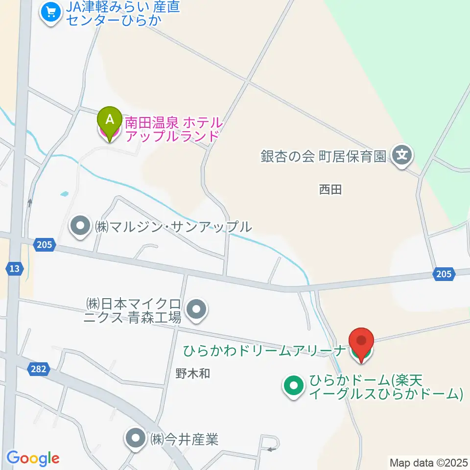 ひらかわドリームアリーナ周辺のホテル一覧地図
