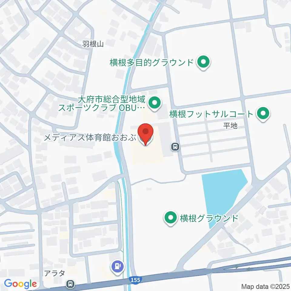メディアス体育館おおぶ周辺のホテル一覧地図