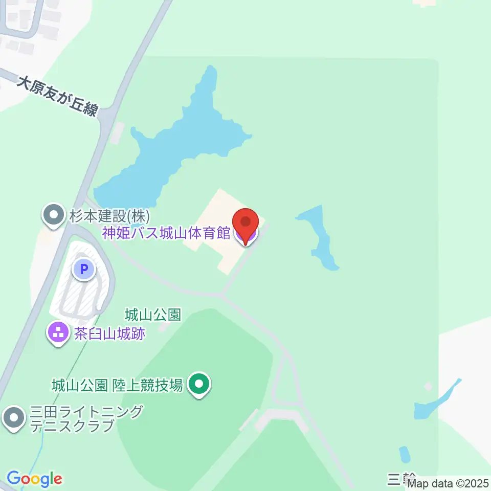 神姫バス城山体育館周辺のホテル一覧地図