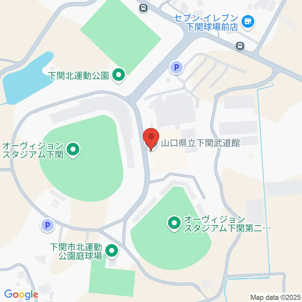 山口県立下関武道館周辺のホテル一覧地図