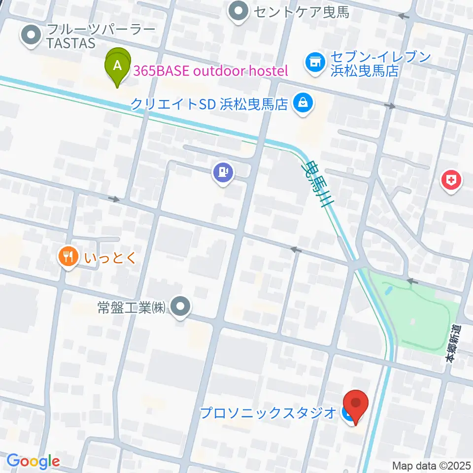 新津プロソニックスタジオ周辺のホテル一覧地図
