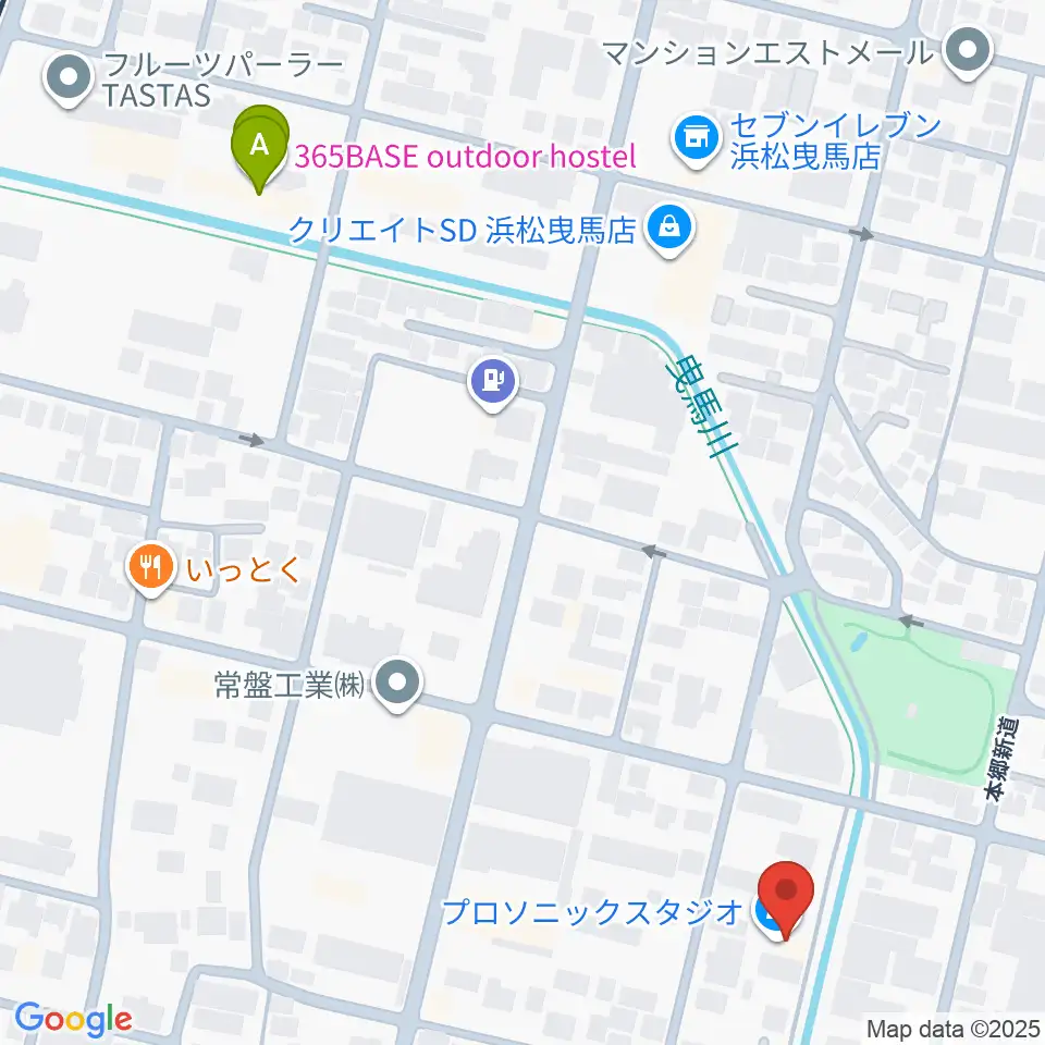新津プロソニックスタジオ周辺のホテル一覧地図