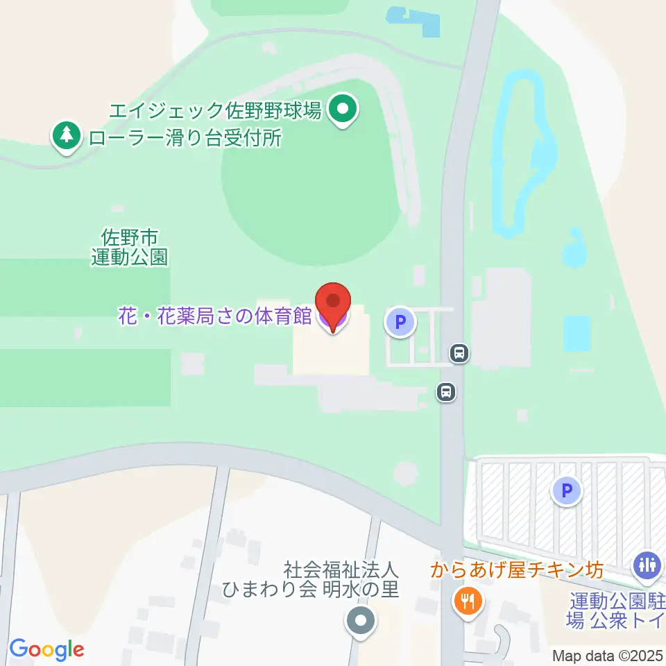花・花薬局さの体育館周辺のホテル一覧地図