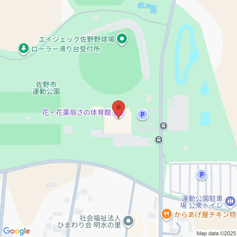 花・花薬局さの体育館周辺のホテル一覧地図