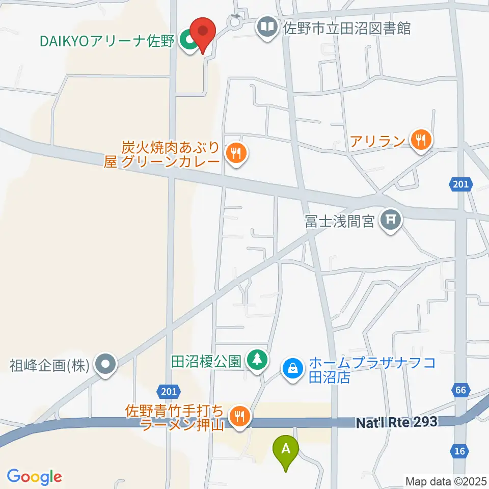 DAIKYOアリーナ佐野周辺のホテル一覧地図
