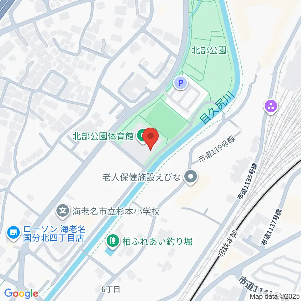 海老名市北部公園体育館周辺のホテル一覧地図