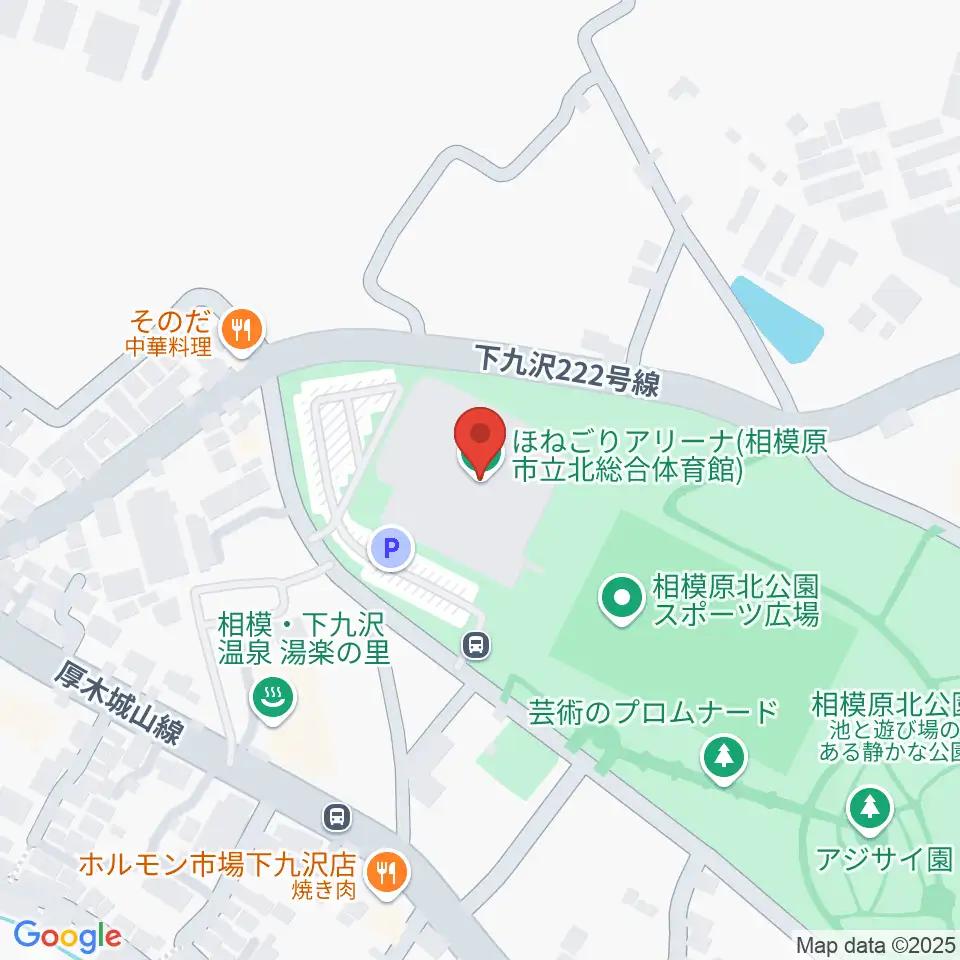 ほねごりアリーナ周辺のホテル一覧地図