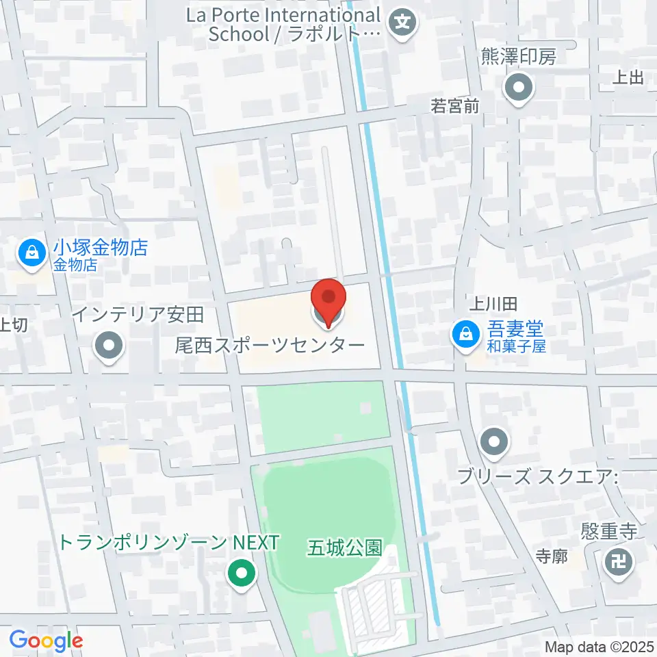 尾西スポーツセンター周辺のホテル一覧地図