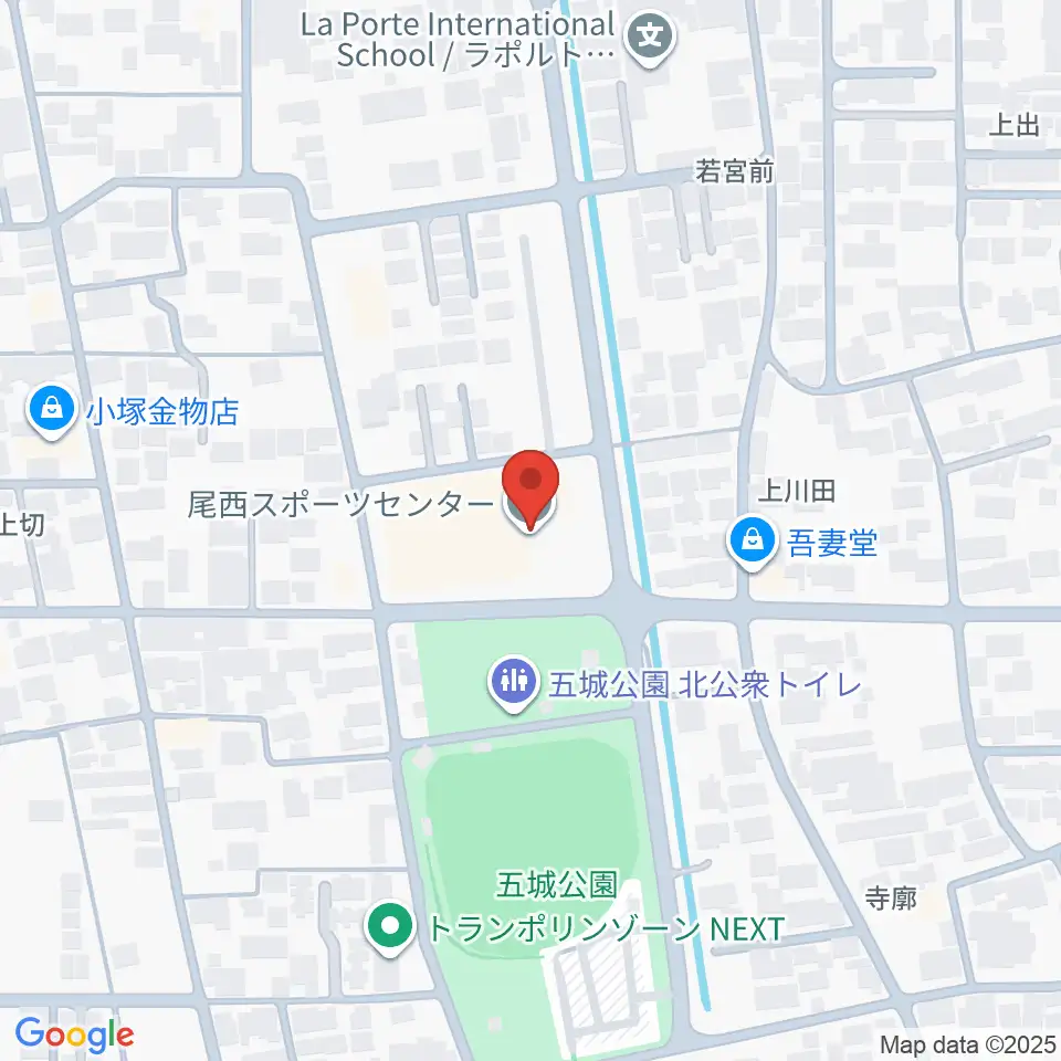 尾西スポーツセンター周辺のホテル一覧地図