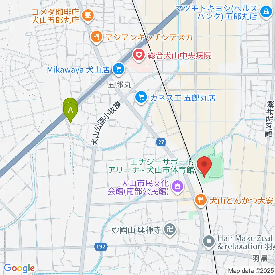 エナジーサポートアリーナ周辺のホテル一覧地図