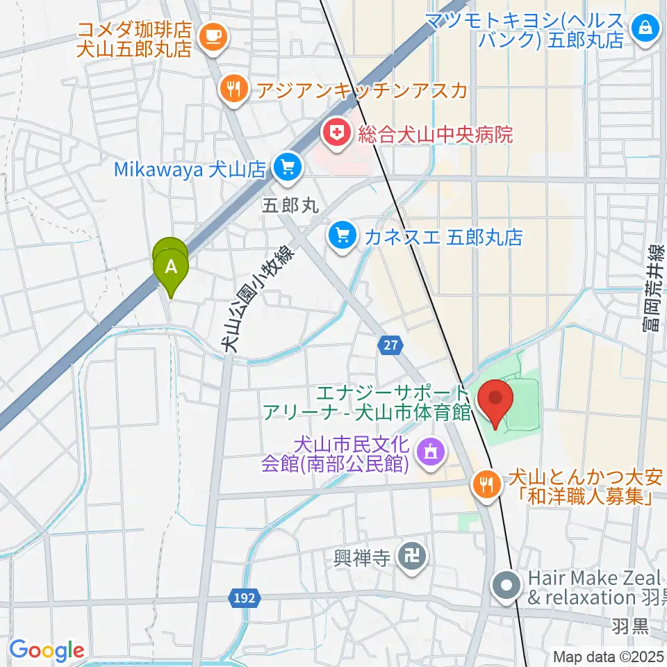 エナジーサポートアリーナ周辺のホテル一覧地図