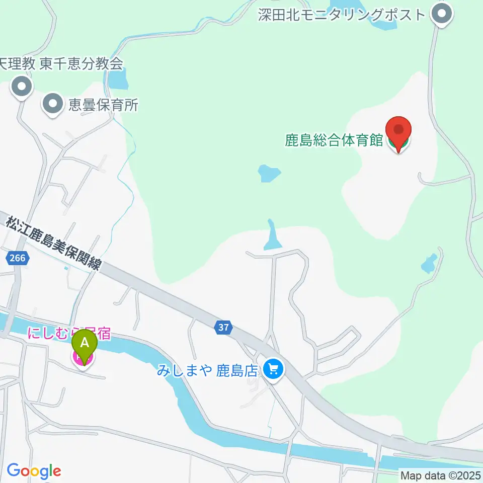 鹿島総合体育館周辺のホテル一覧地図