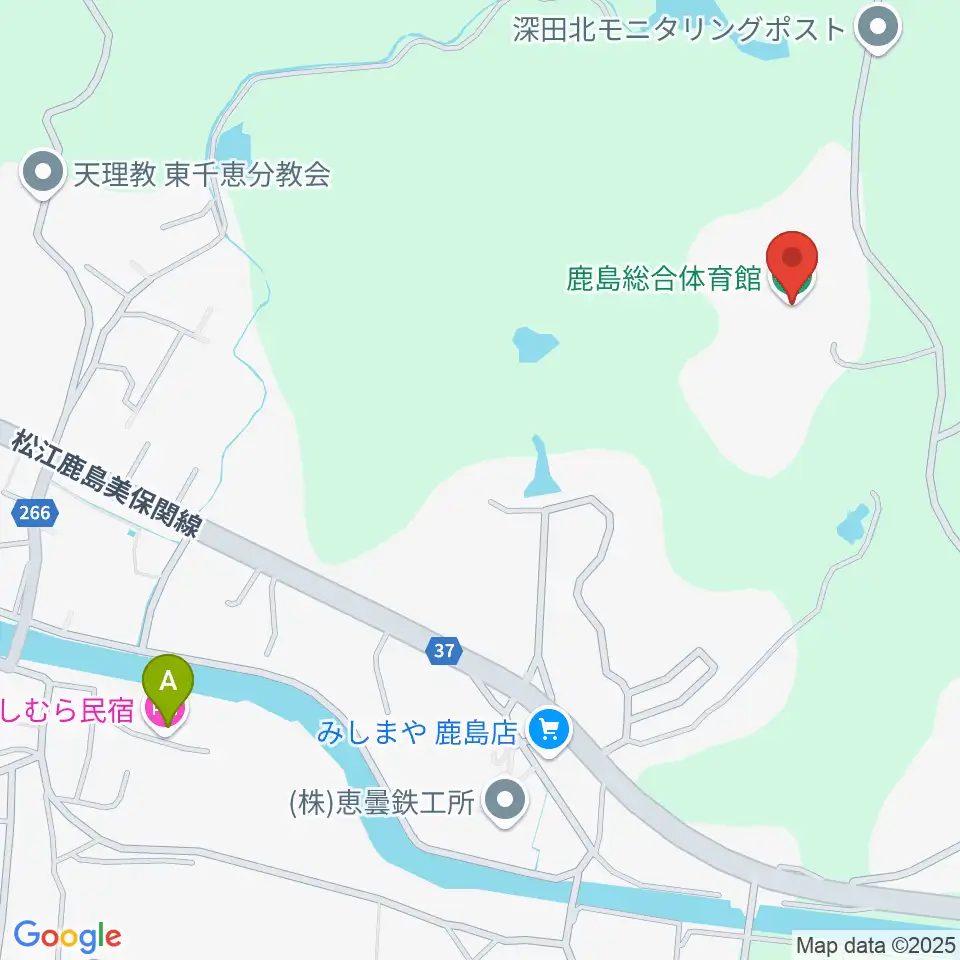 鹿島総合体育館周辺のホテル一覧地図