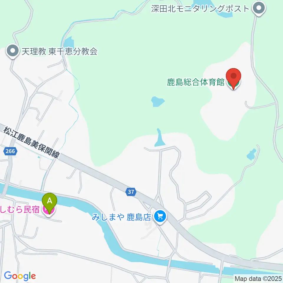 鹿島総合体育館周辺のホテル一覧地図