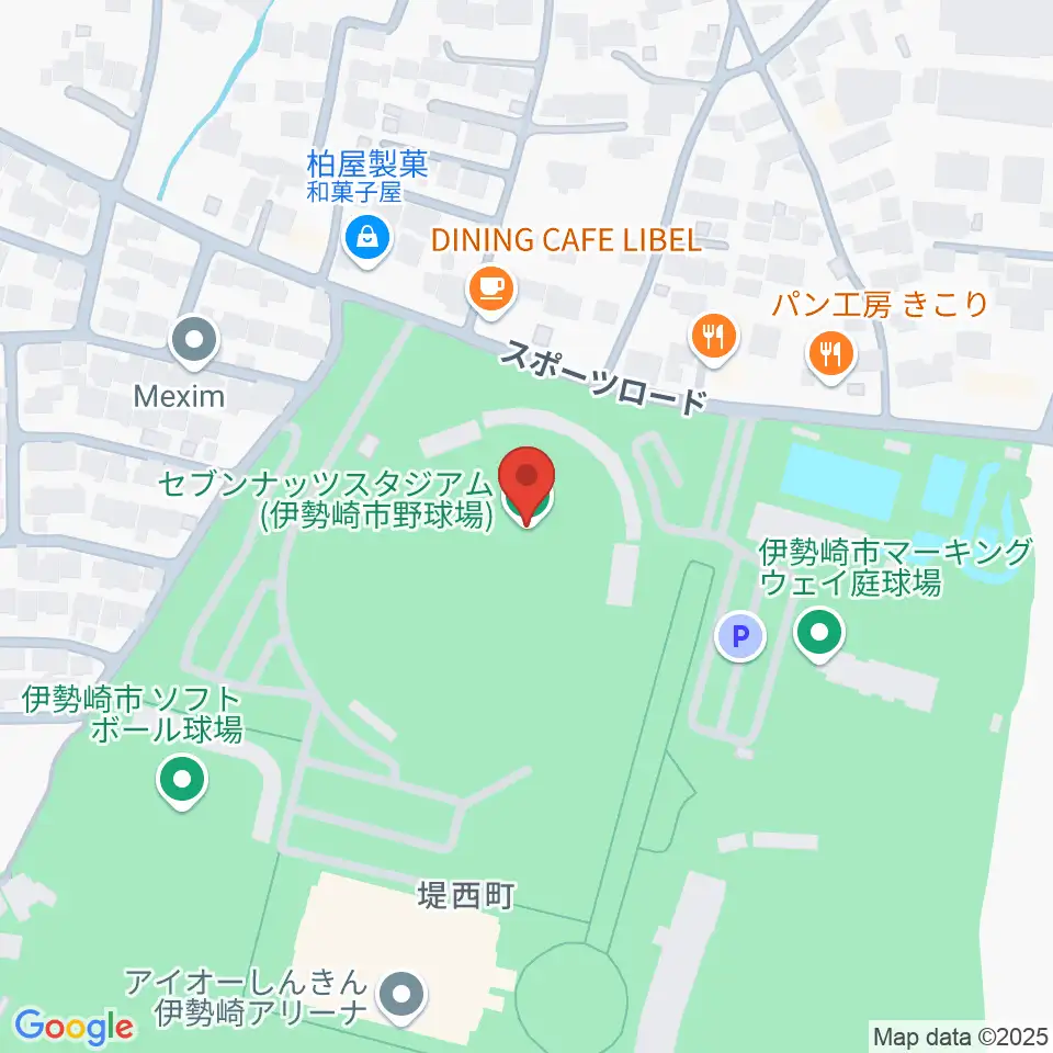 セブンナッツスタジアム周辺のホテル一覧地図