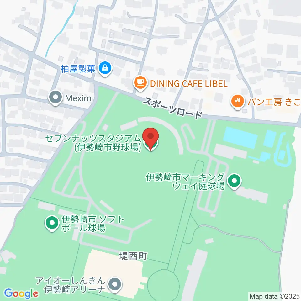 セブンナッツスタジアム周辺のホテル一覧地図