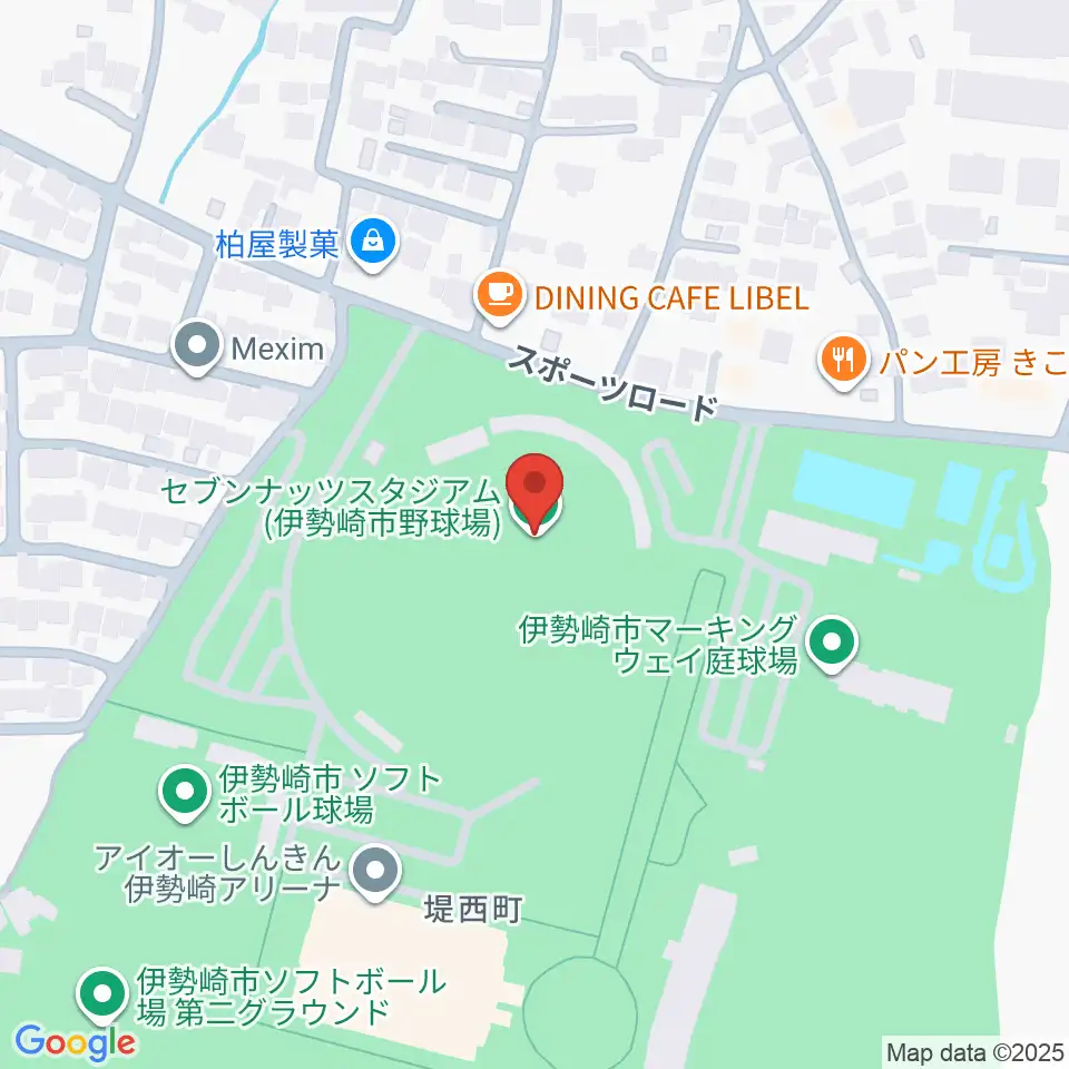 セブンナッツスタジアム周辺のホテル一覧地図