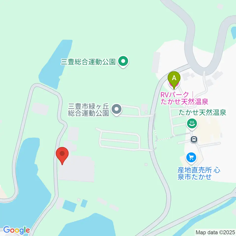 三豊市総合体育館周辺のホテル一覧地図