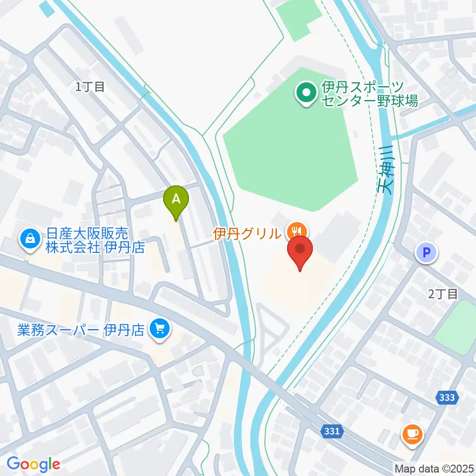 TOYO TIRES伊丹スポーツセンター体育館周辺のホテル一覧地図