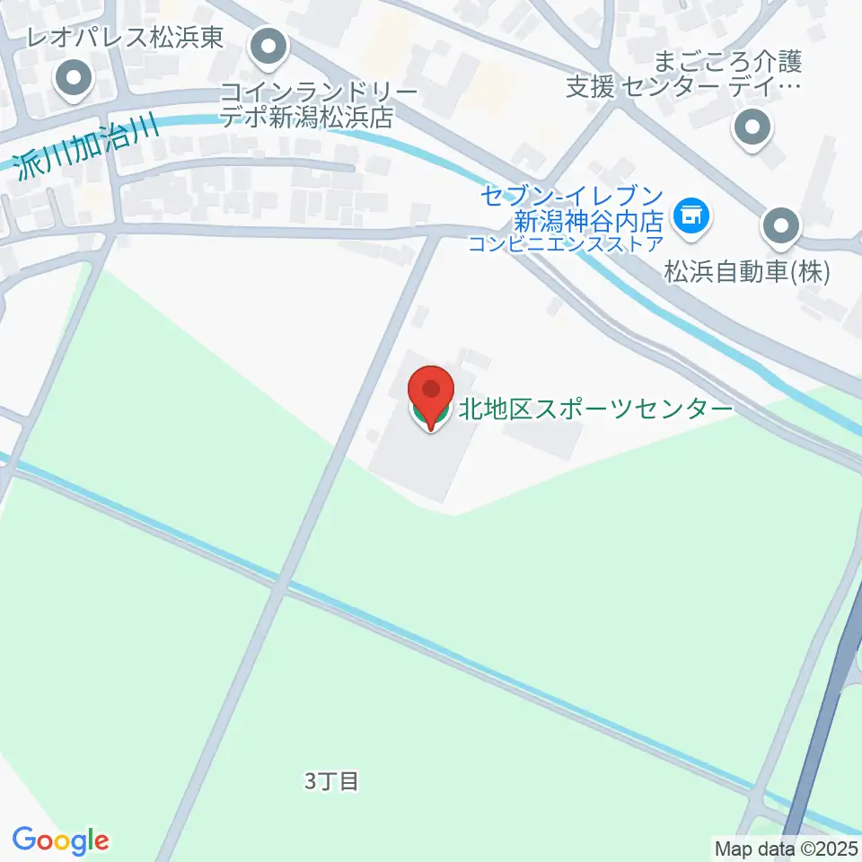 新潟市北地区スポーツセンター周辺のホテル一覧地図