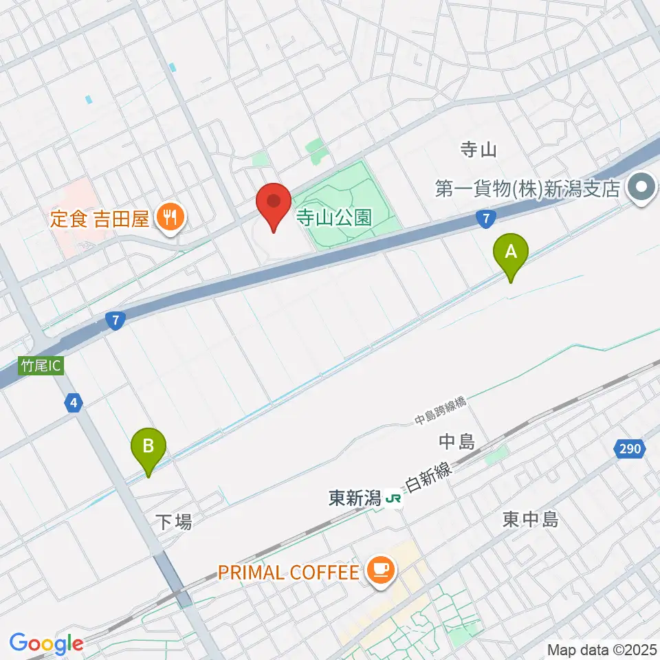 新潟市東総合スポーツセンター周辺のホテル一覧地図