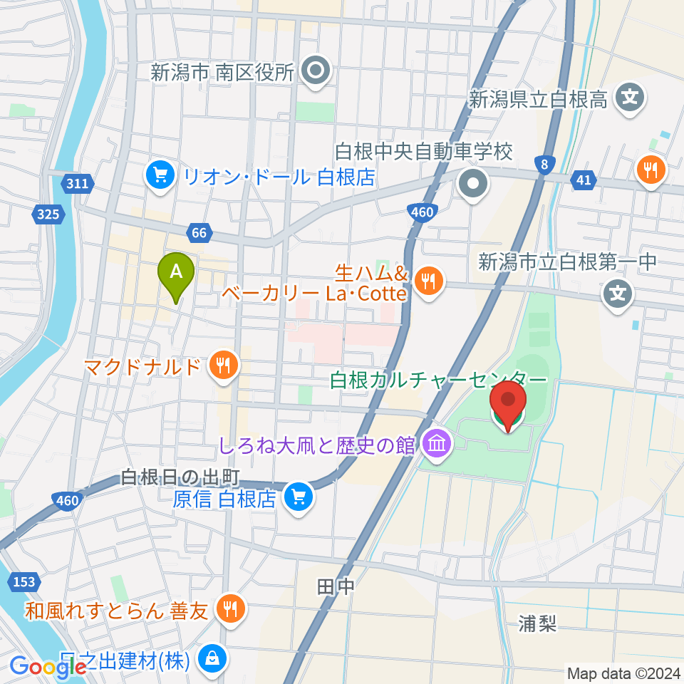 白根カルチャーセンター周辺のホテル一覧地図