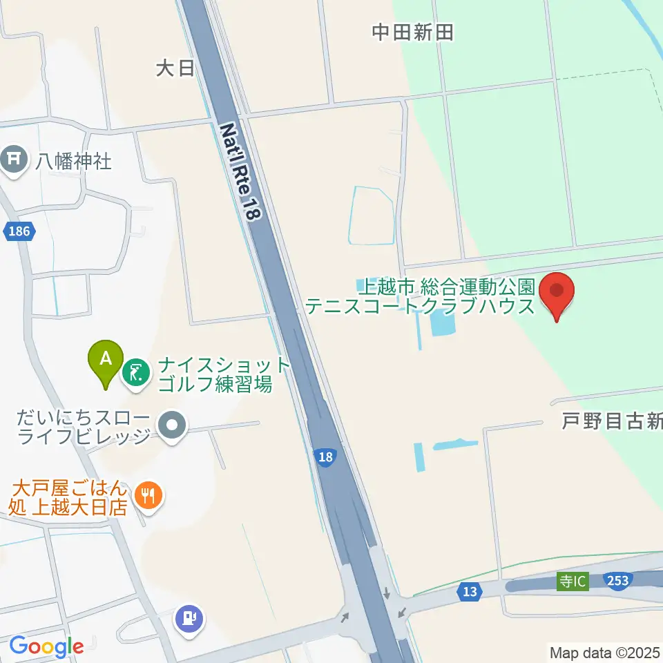謙信公武道館周辺のホテル一覧地図