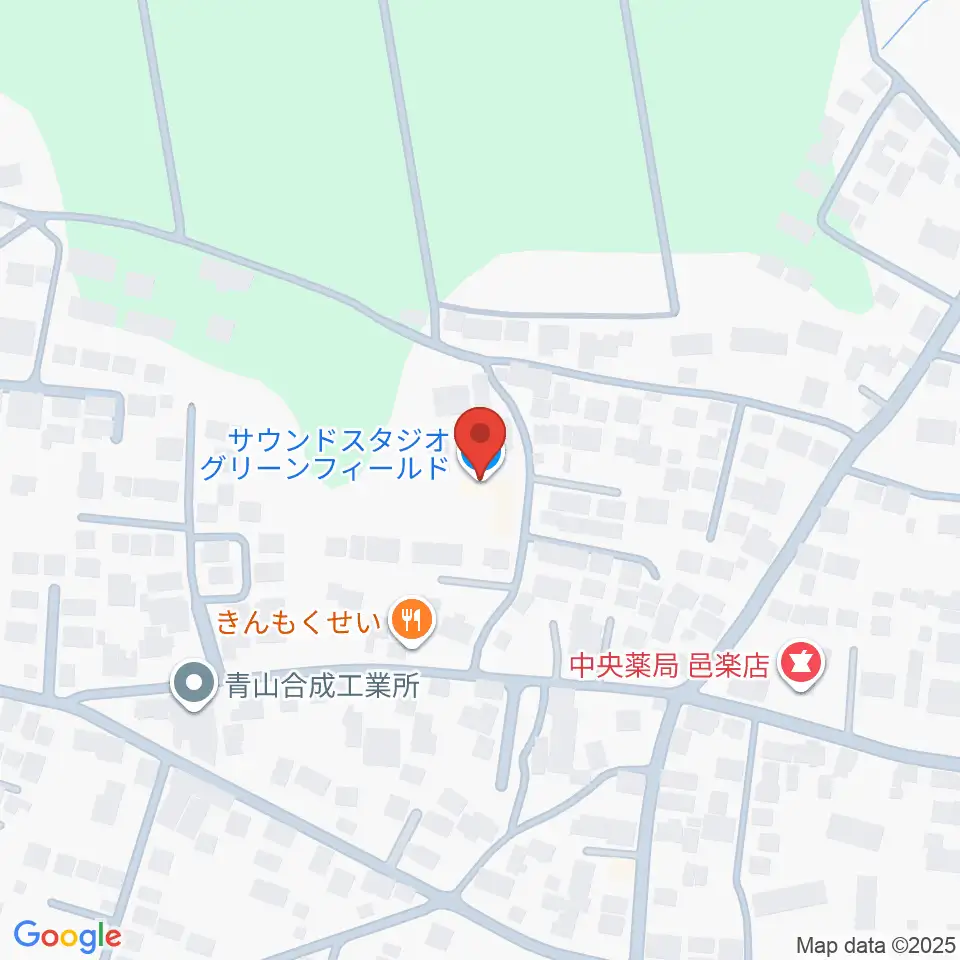 サウンドスタジオグリーンフィールド周辺のホテル一覧地図