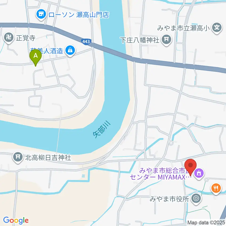みやま市総合市民センターMIYAMAX周辺のホテル一覧地図