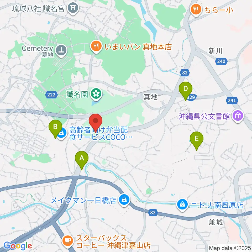 那覇市民体育館周辺のホテル一覧地図