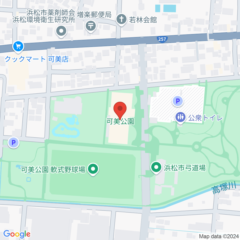 可美公園総合センター周辺のホテル一覧地図