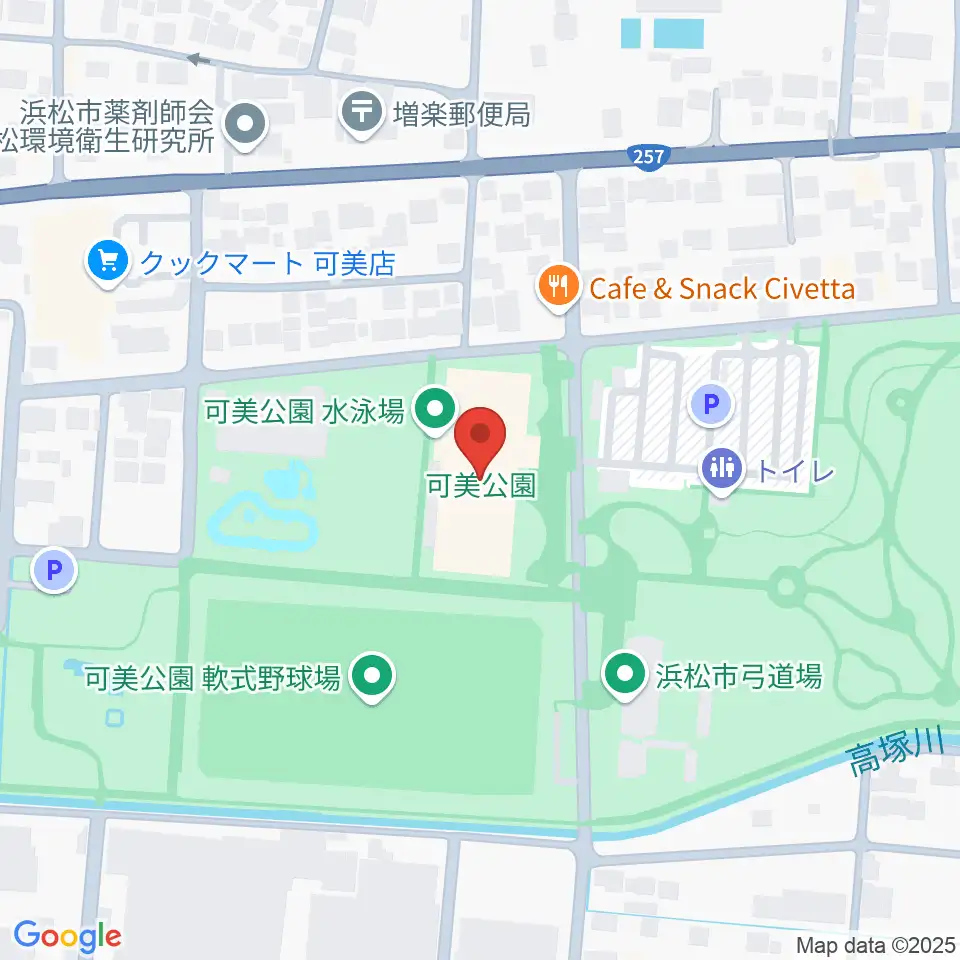 可美公園総合センター周辺のホテル一覧地図