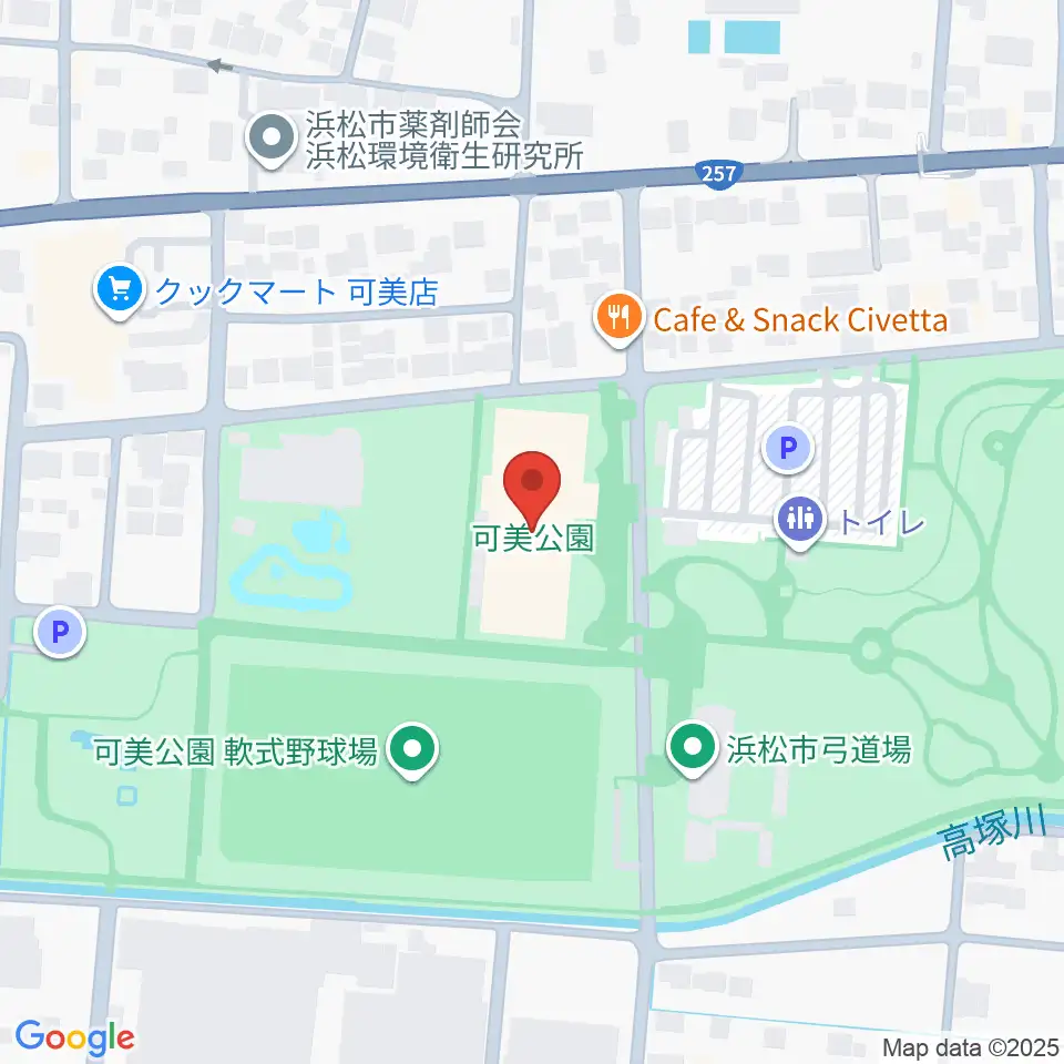 可美公園総合センター周辺のホテル一覧地図