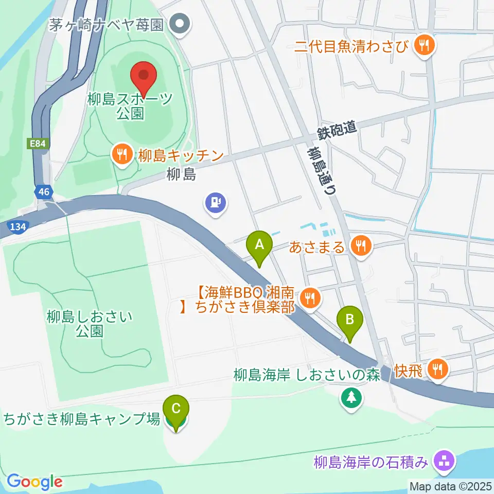 柳島スポーツ公園総合競技場周辺のホテル一覧地図