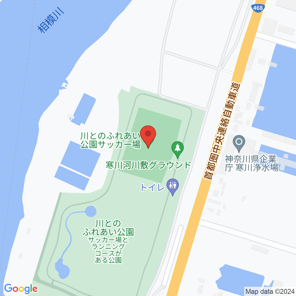 川とのふれあい公園サッカー場周辺のホテル一覧地図