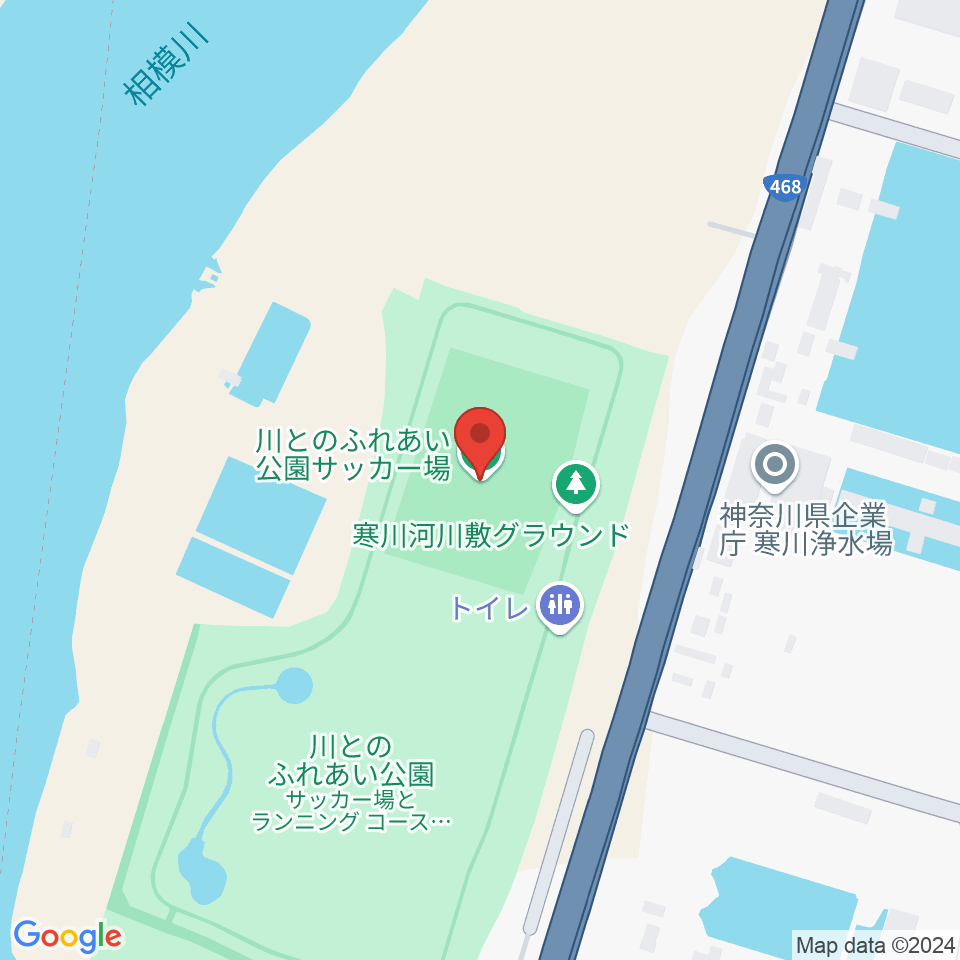 川とのふれあい公園サッカー場周辺のホテル一覧地図