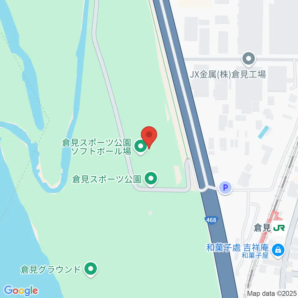 倉見スポーツ公園野球場周辺のホテル一覧地図