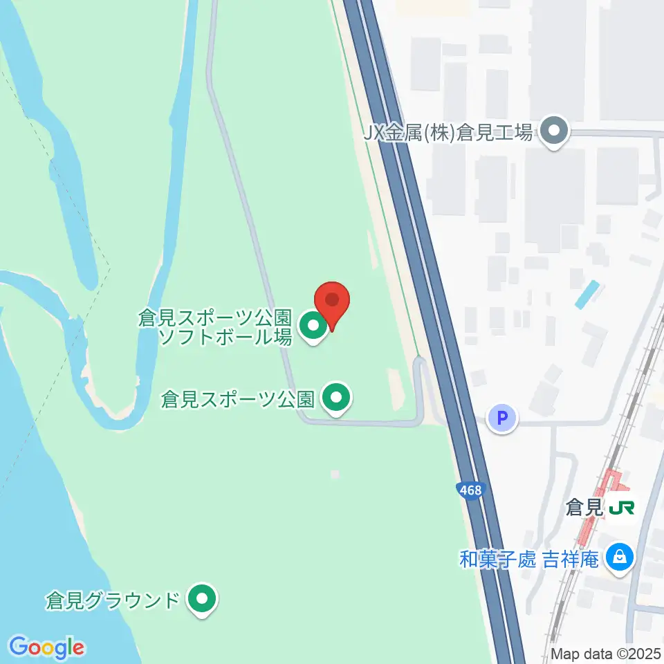 倉見スポーツ公園野球場周辺のホテル一覧地図