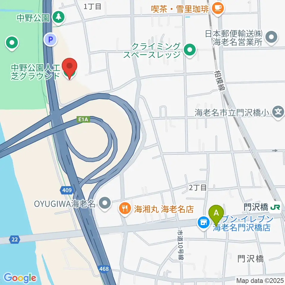 中野公園人工芝グラウンド周辺のホテル一覧地図