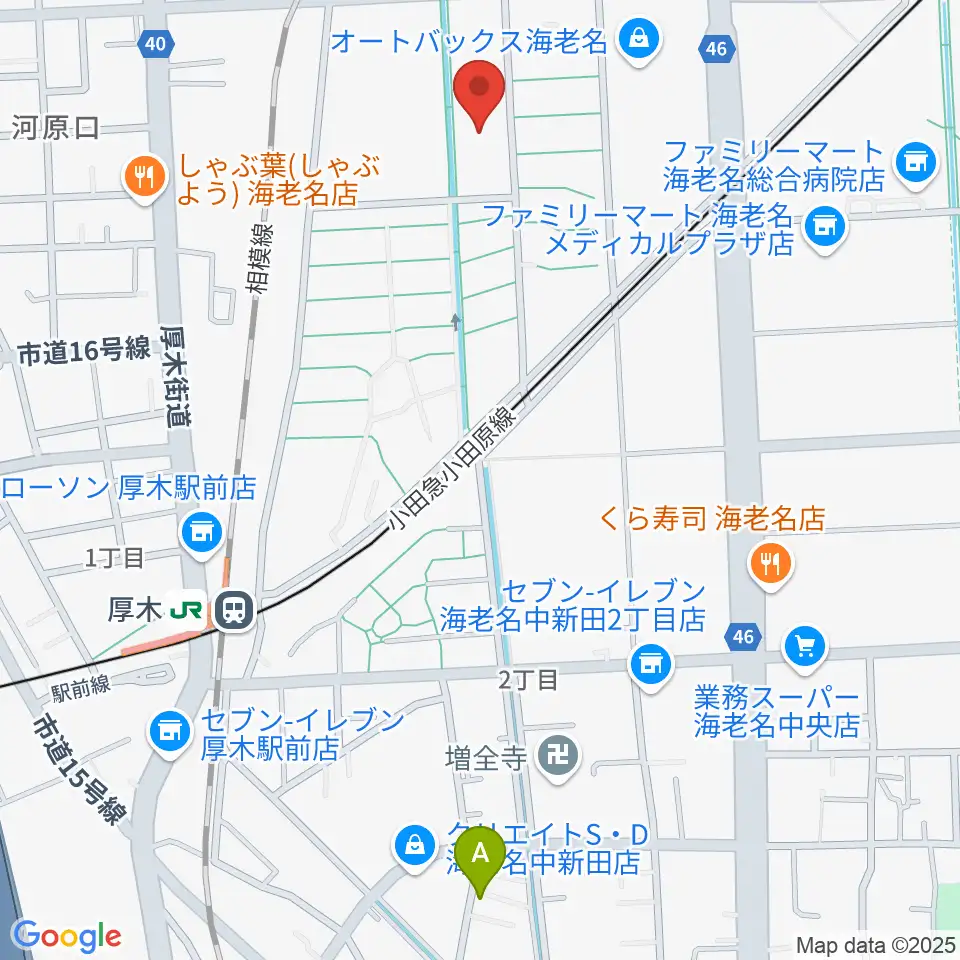 えびな市民活動センタービナレッジ周辺のホテル一覧地図